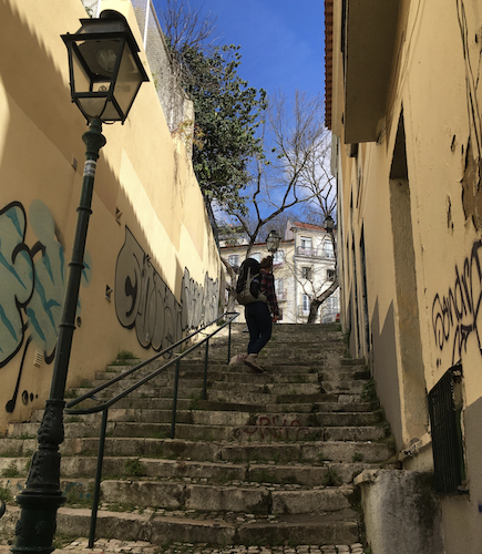 I think the Vivobarefoot Tracker Hiking Boots look right at home on the streets of Portugal!